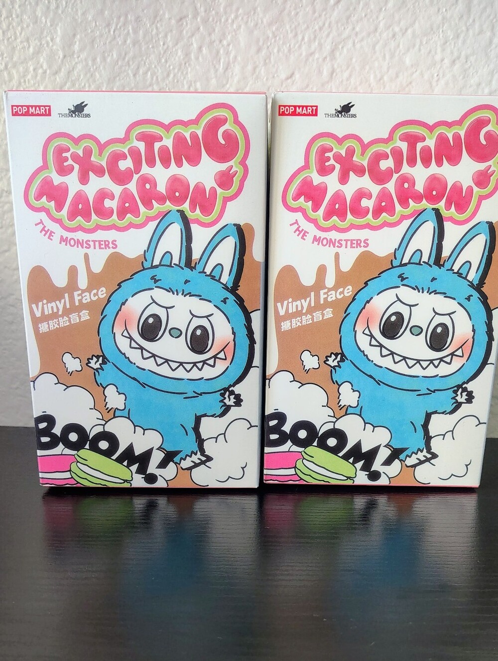 Labubu Exciting Macaron The Monsters Blue Vinyl Face Toy